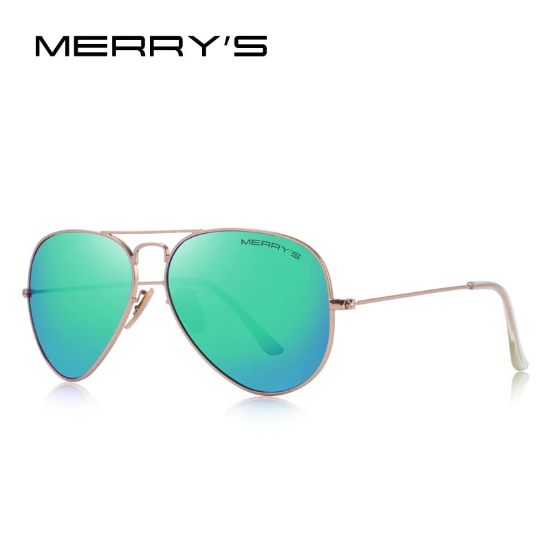 Merry's Classic Pilot Polarised Sunglasses — Unisex
