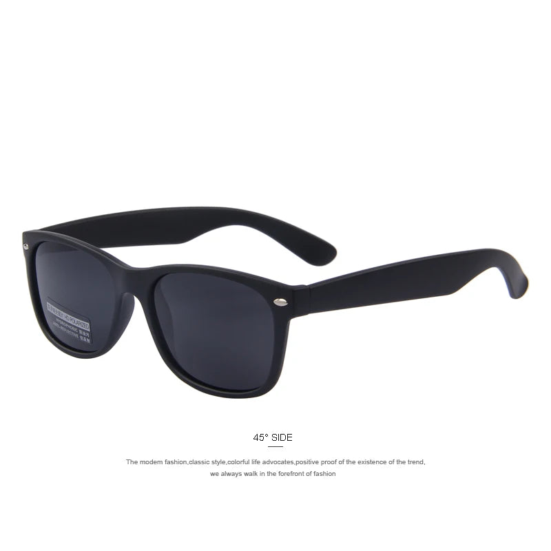 Merry's Men's Polarised Retro Rivet Sunglasses — Vintage-Inspired Rectangle Frame