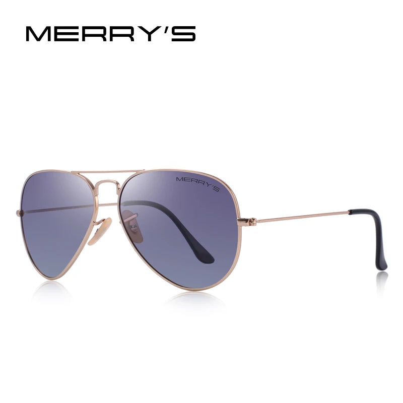 Merry's Classic Pilot Polarised Sunglasses — Unisex