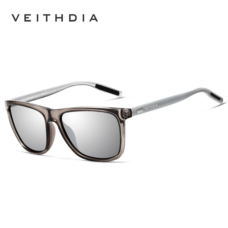 VEITHDIA Sunglasses Sports Outdoor Unisex Aluminum magnesium TR90 Polarized UV400 Lens Vintage Sun Glasses For Male/Female V6108