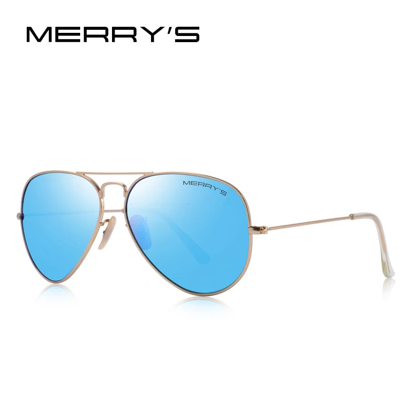 Merry's Classic Pilot Polarised Sunglasses — Unisex