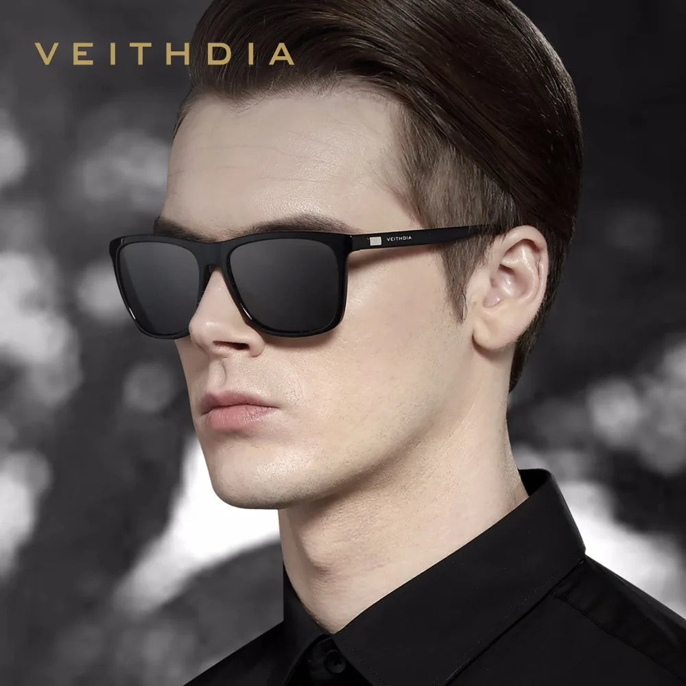 VEITHDIA Sunglasses Sports Outdoor Unisex Aluminum magnesium TR90 Polarized UV400 Lens Vintage Sun Glasses For Male/Female V6108