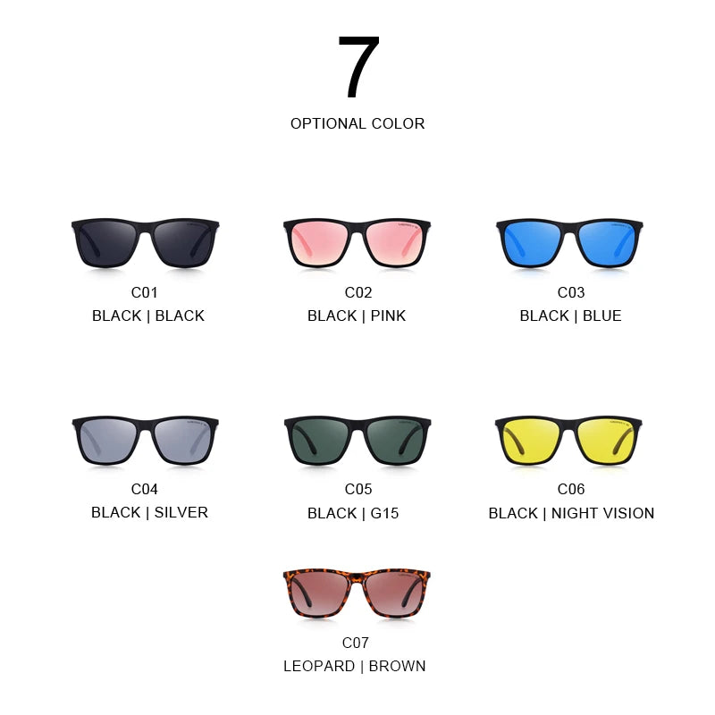 Merry's Men's HD Polarised Fishing Sunglasses — Aluminium Alloy Temples