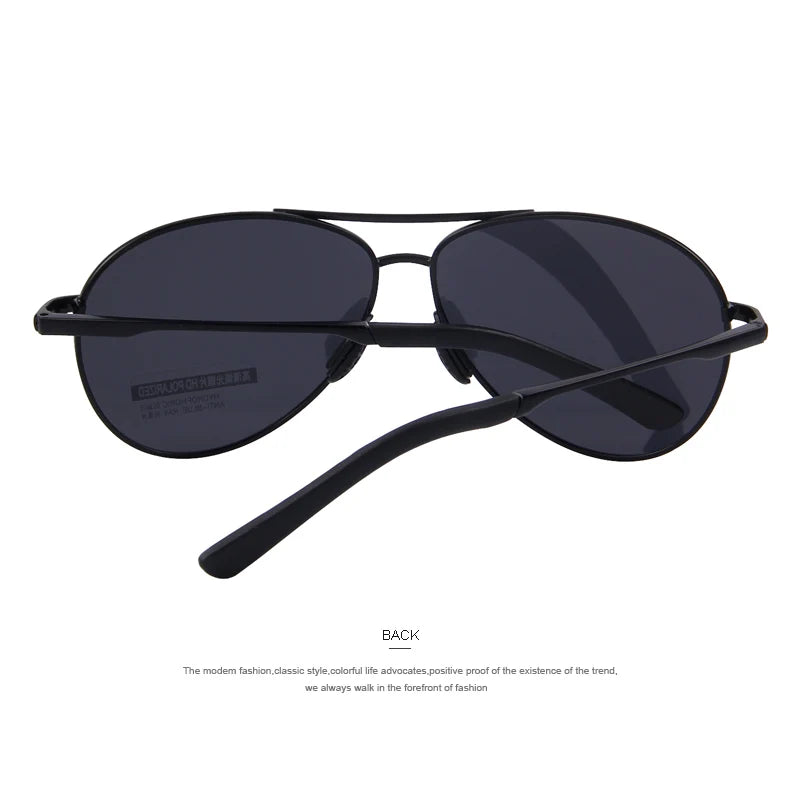 Merry's Men's Polarised Shield Sunglasses — Vintage-Inspired Alloy Frame