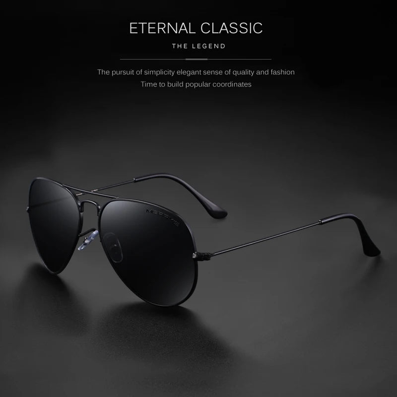 Merry's Classic Pilot Polarised Sunglasses — Unisex