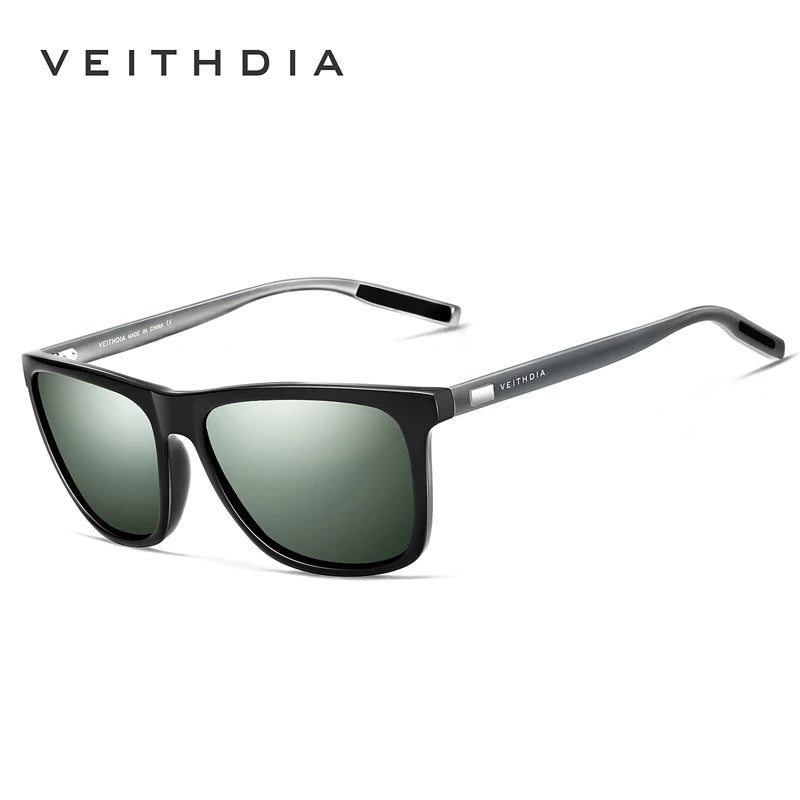 VEITHDIA Sunglasses Sports Outdoor Unisex Aluminum magnesium TR90 Polarized UV400 Lens Vintage Sun Glasses For Male/Female V6108