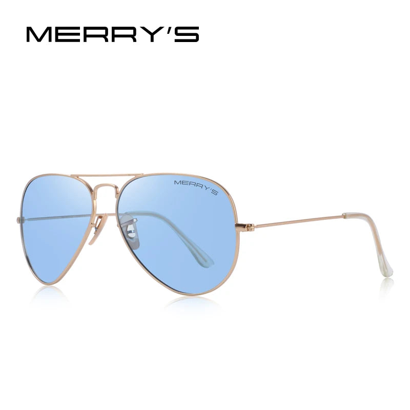 Merry's Classic Pilot Polarised Sunglasses — Unisex