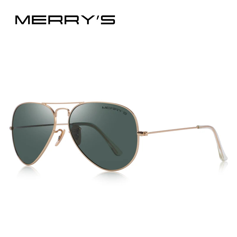 Merry's Classic Pilot Polarised Sunglasses — Unisex