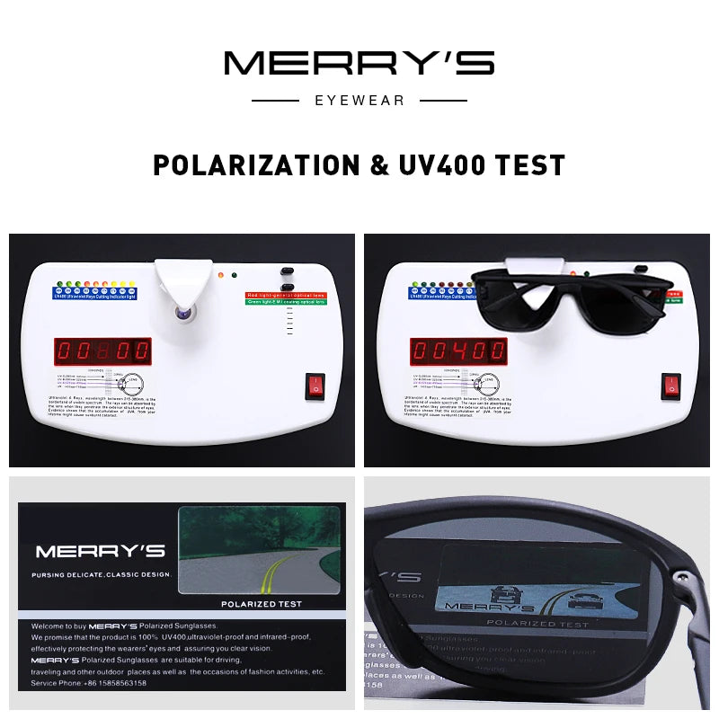 Merry's Men's HD Polarised Oval Sunglasses — Sports & Fishing