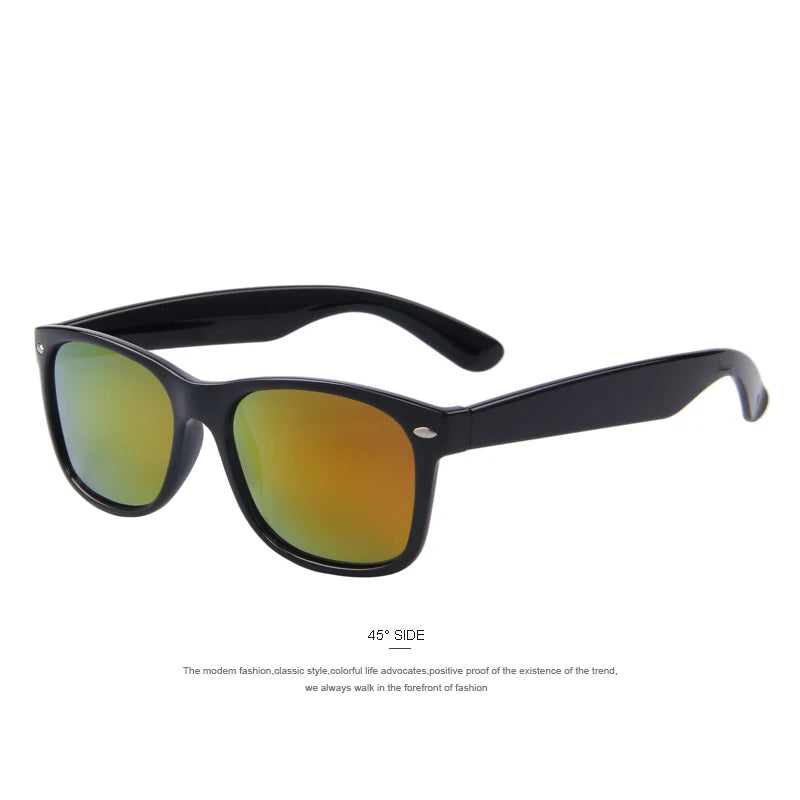 Merry's Men's Polarised Retro Rivet Sunglasses — Vintage-Inspired Rectangle Frame