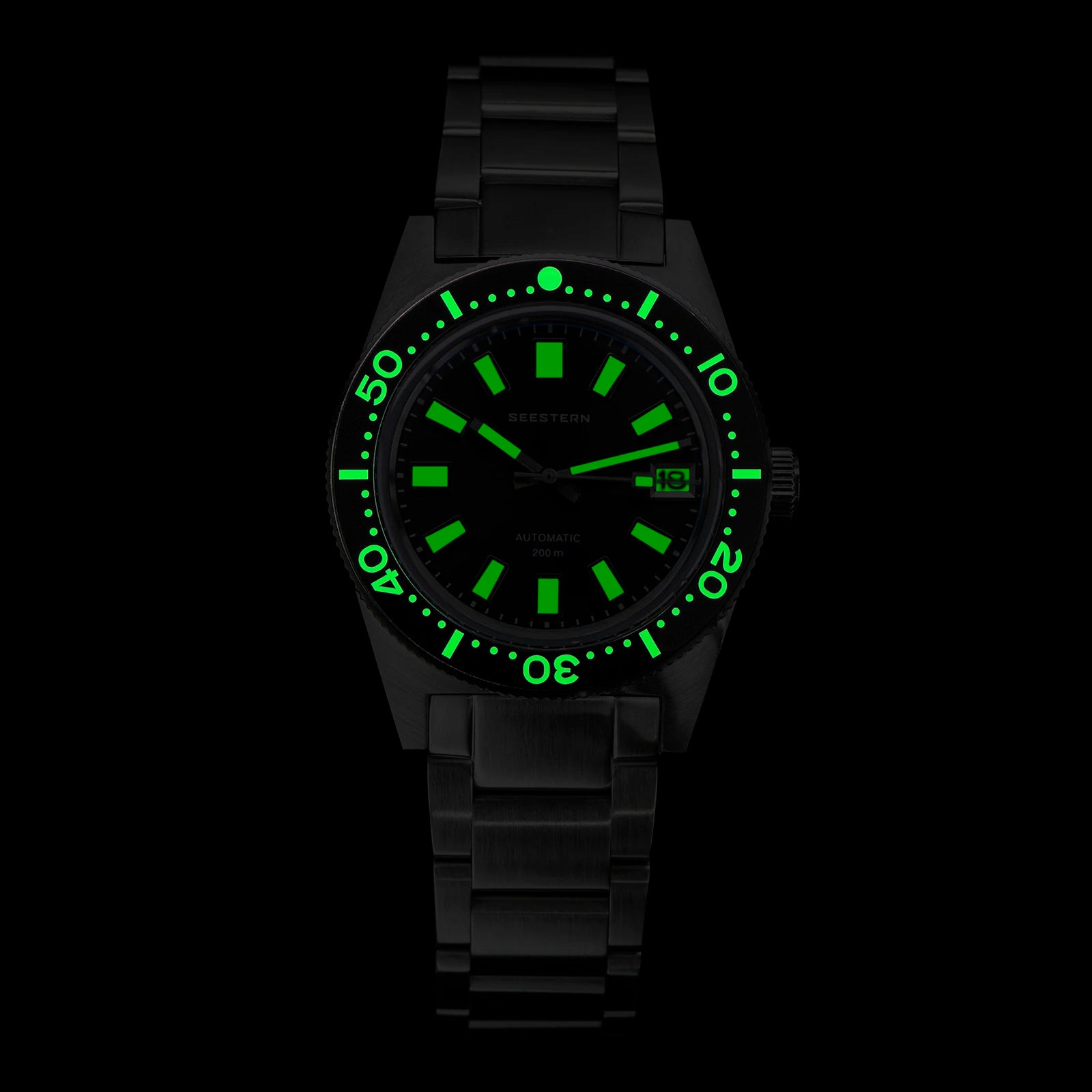 Seestern 62MAS V3 Automatic Dive Watch – NH35A, Domed Sapphire, 37mm, 200m Water Resistant