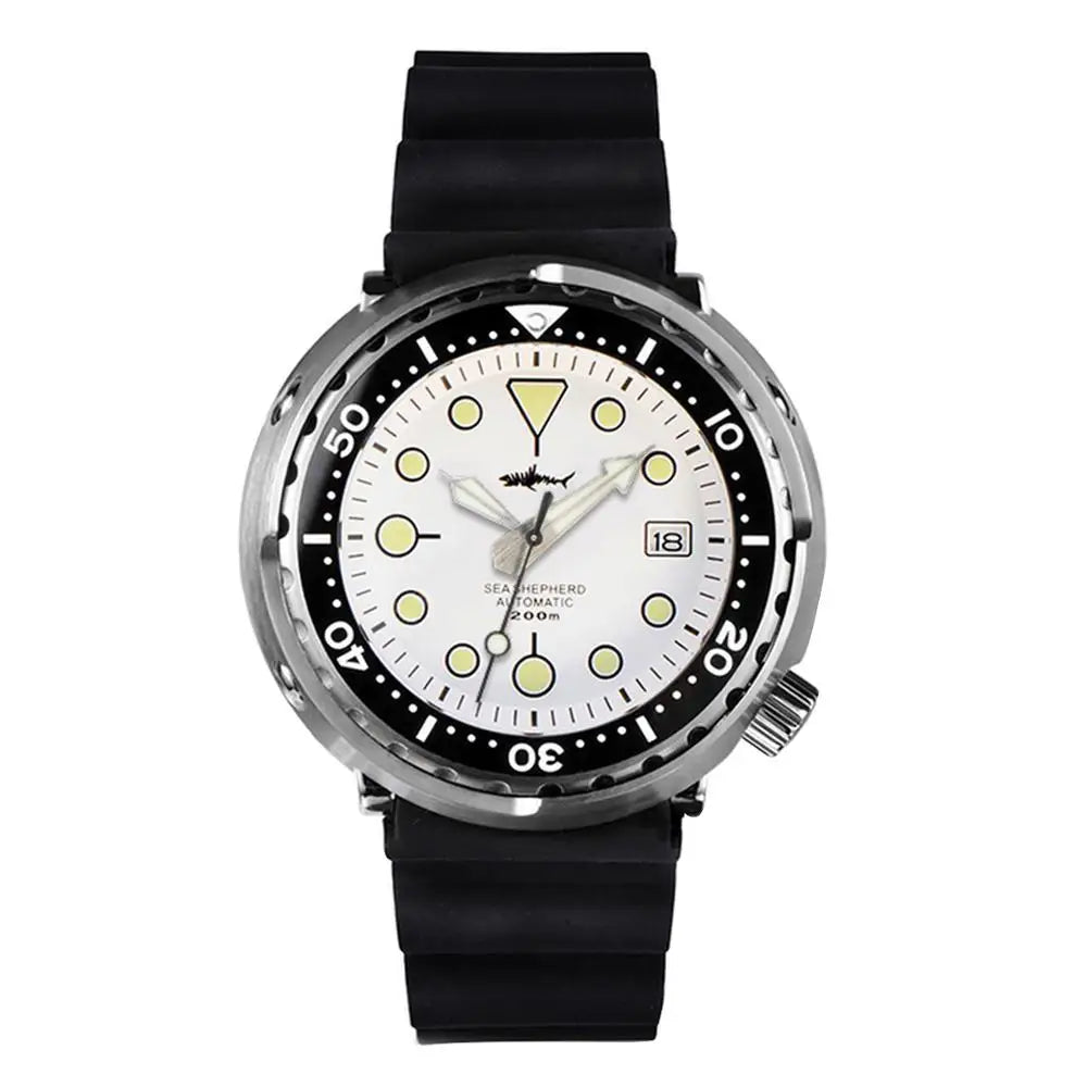 HEIMDALLR Men Automatic Watch 47mm Tuna Mechanical Wristwatch Diver 20ATM Waterproof Luminous Sapphire Mirror Ceramic Bezel NH35