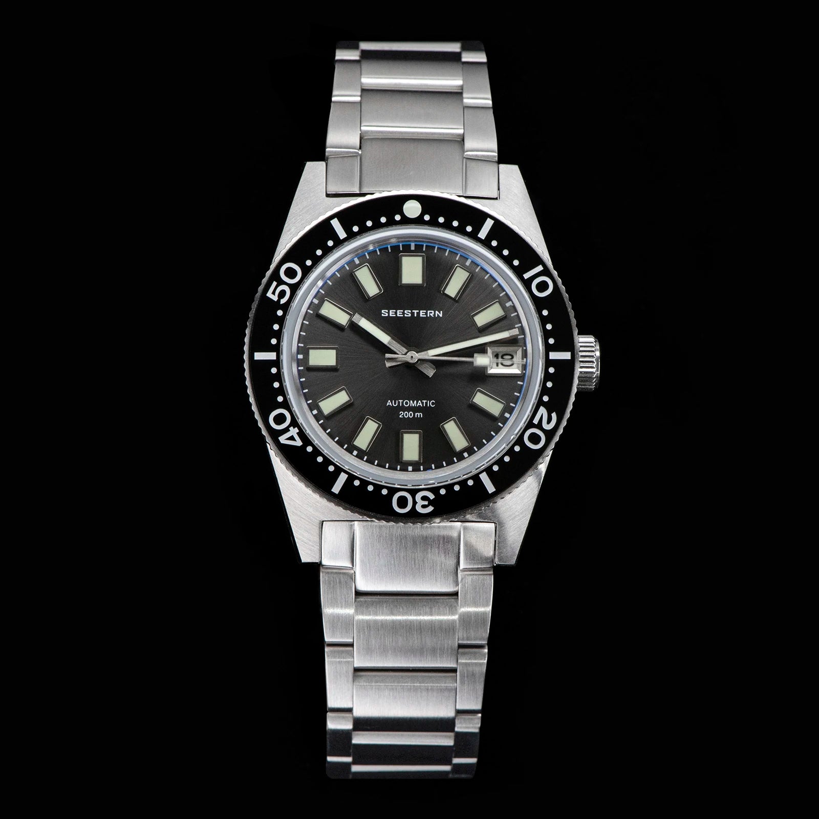 Seestern 62MAS V3 Automatic Dive Watch – NH35A, Domed Sapphire, 37mm, 200m Water Resistant