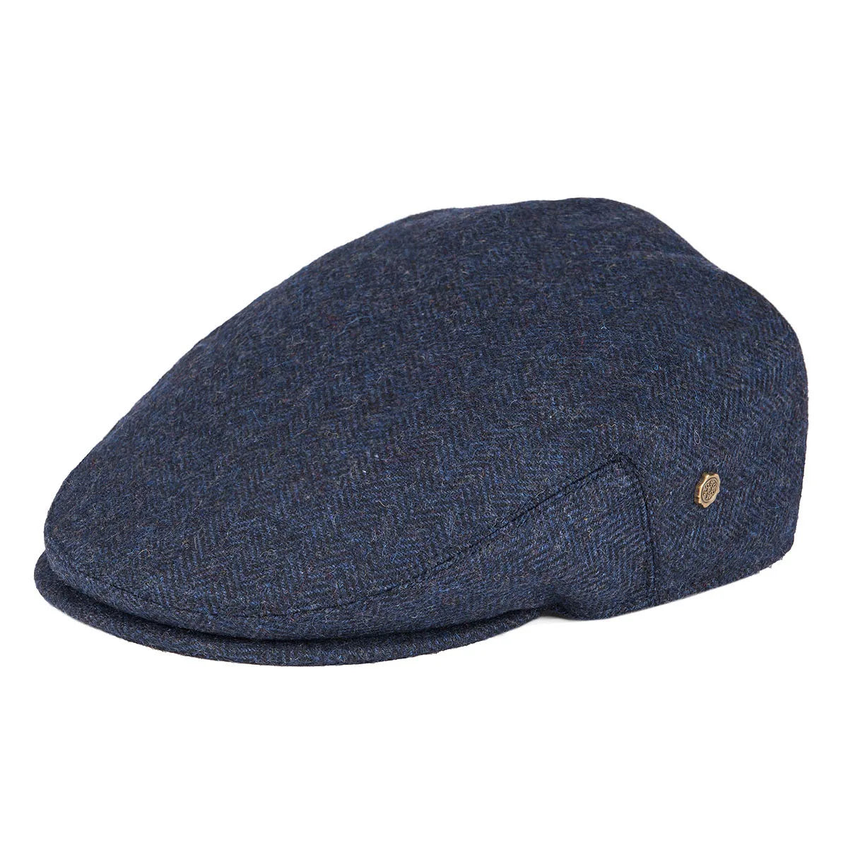 VOBOOM Wool Tweed Herringbone Flat Cap – Newsboy & Ivy Hat for Men & Women