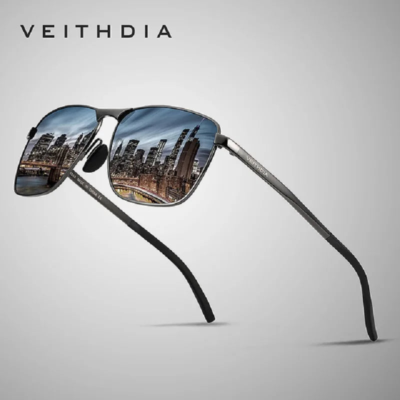 VEITHDIA Vintage Sports Sunglasses | Alloy Frame | Polarized UV400