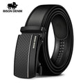 BISON DENIM Genuine Leather Automatic Buckle Belt