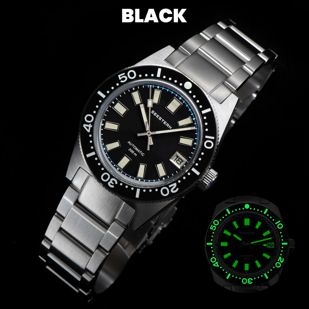 Seestern 62MAS V3 Automatic Dive Watch – NH35A, Domed Sapphire, 37mm, 200m Water Resistant