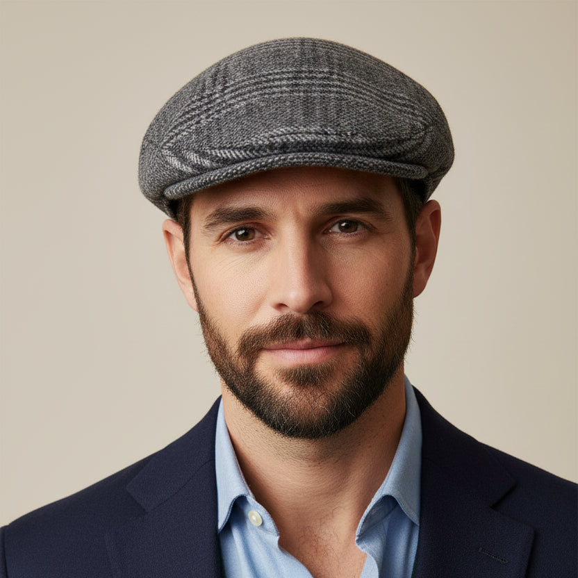 Wool Blend Newsboy Cap