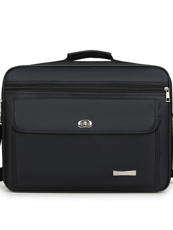 Large Capacity Oxford Cloth Business Men's Crossbody Bag Casual Handheld Briefcase Multi-layer Single Shoulder Backpack