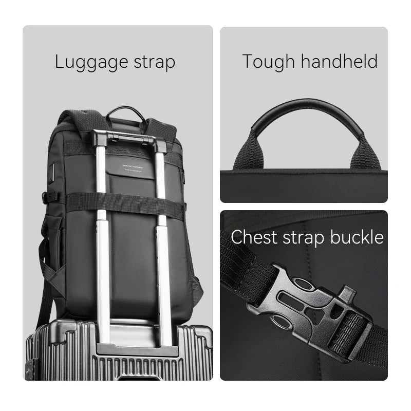 Mark Ryden MR6886 Business Laptop Backpack – Anti-Theft, USB Port, 15.6"