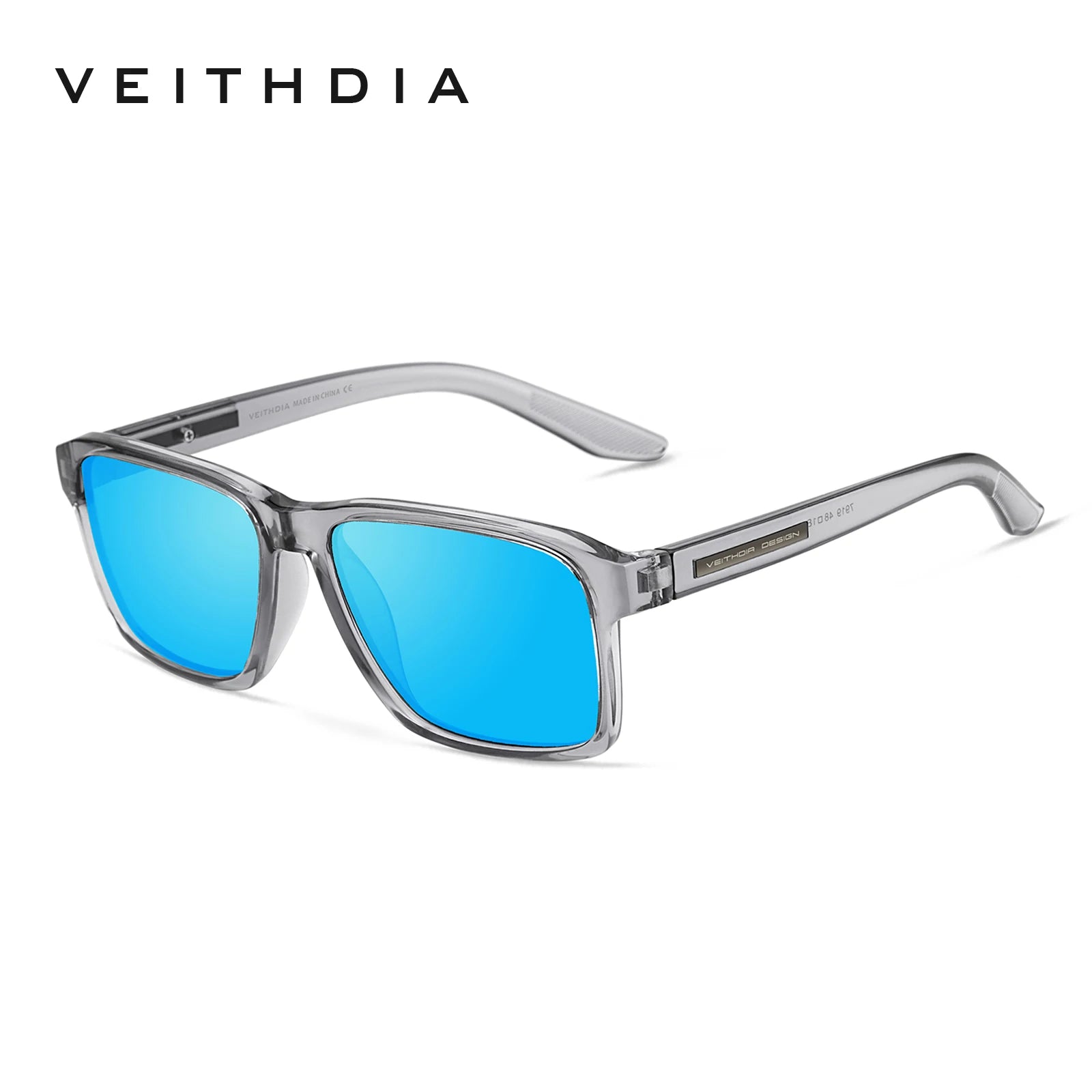 VEITHDIA Polarized Sunglasses | Square TR-90 Frame | UV400