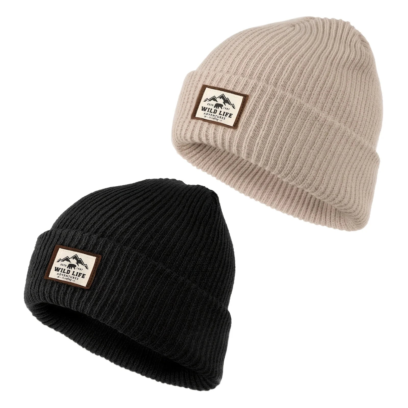 Men's Soft Knit Beanie – Windproof Skull Cap