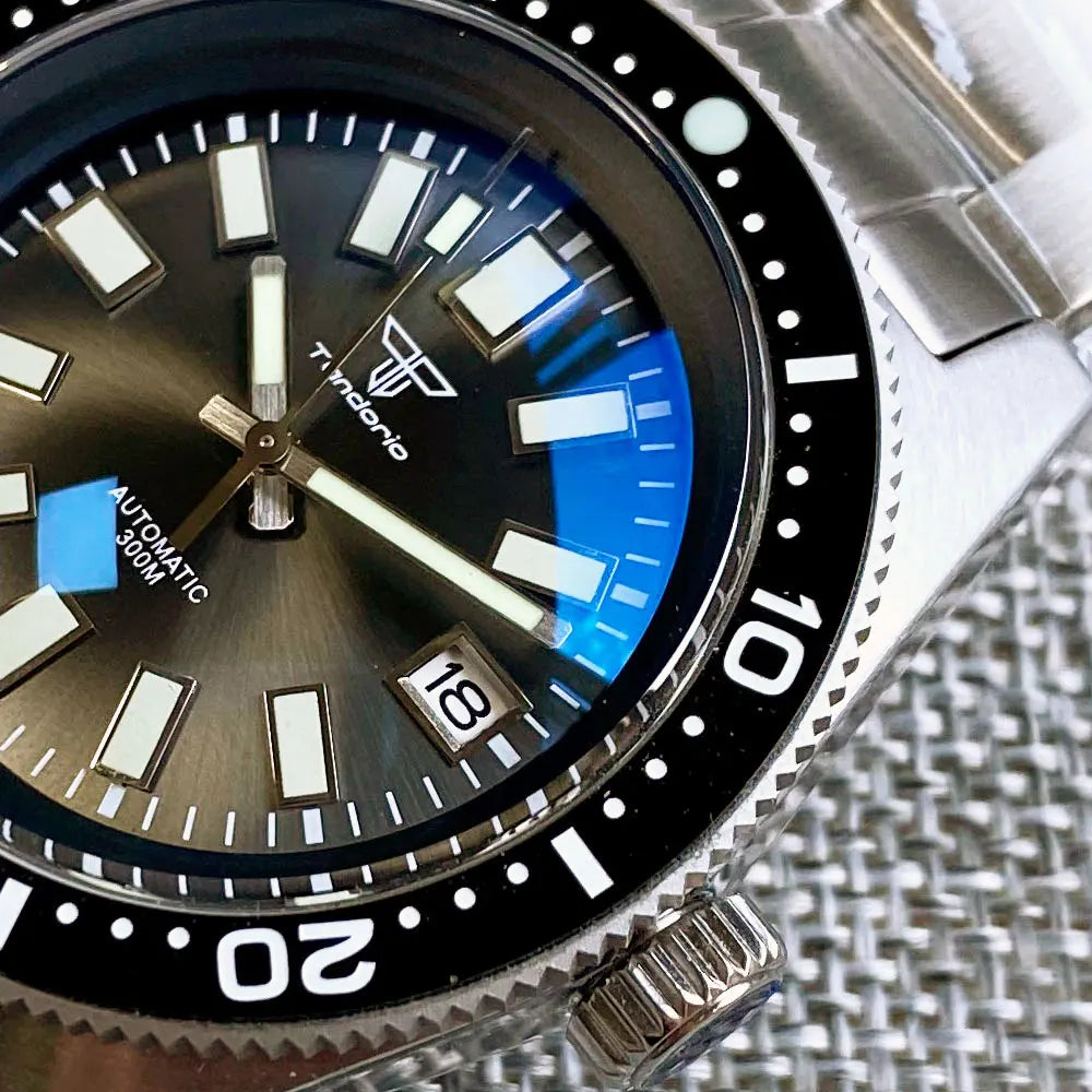 Tandorio 41mm 62MAS Dive Watch – Seiko NH35A, Ceramic Bezel, AR Sapphire, 300m Water Resistant
