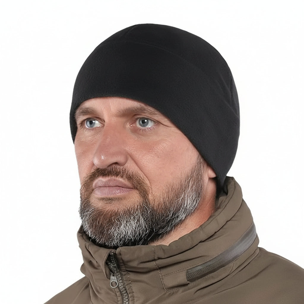 Unisex Windproof Polar Fleece Beanie – Warm Knit Skull Cap for Winter, Skiing & Cycling