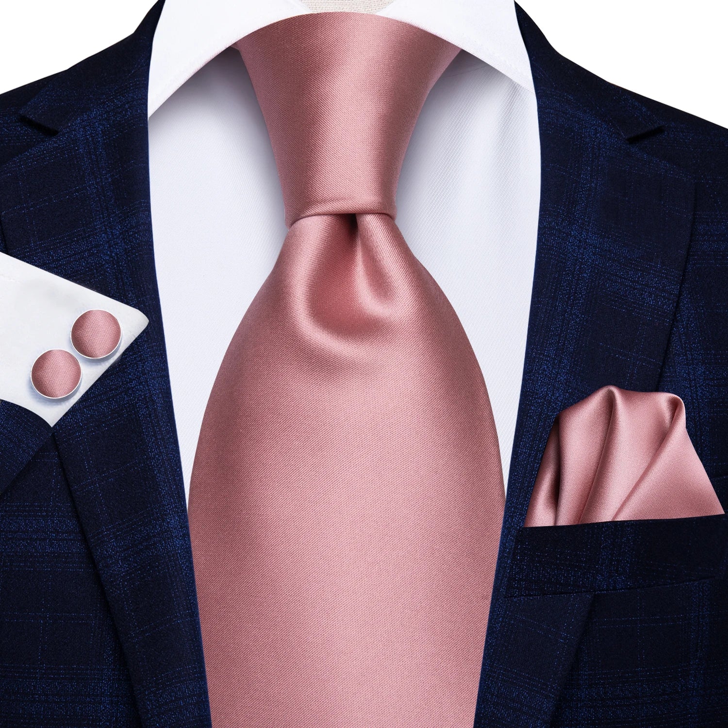 Hi-Tie Men's Silk Paisley Necktie & Pocket Square Set – 8.5cm | 19 Colours