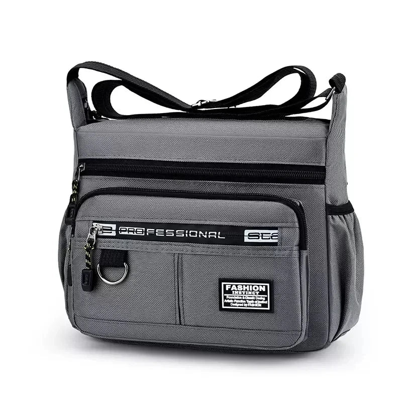 Men's Polyester Crossbody Messenger Bag – Compact Sling Pack for Work & Outdoors
