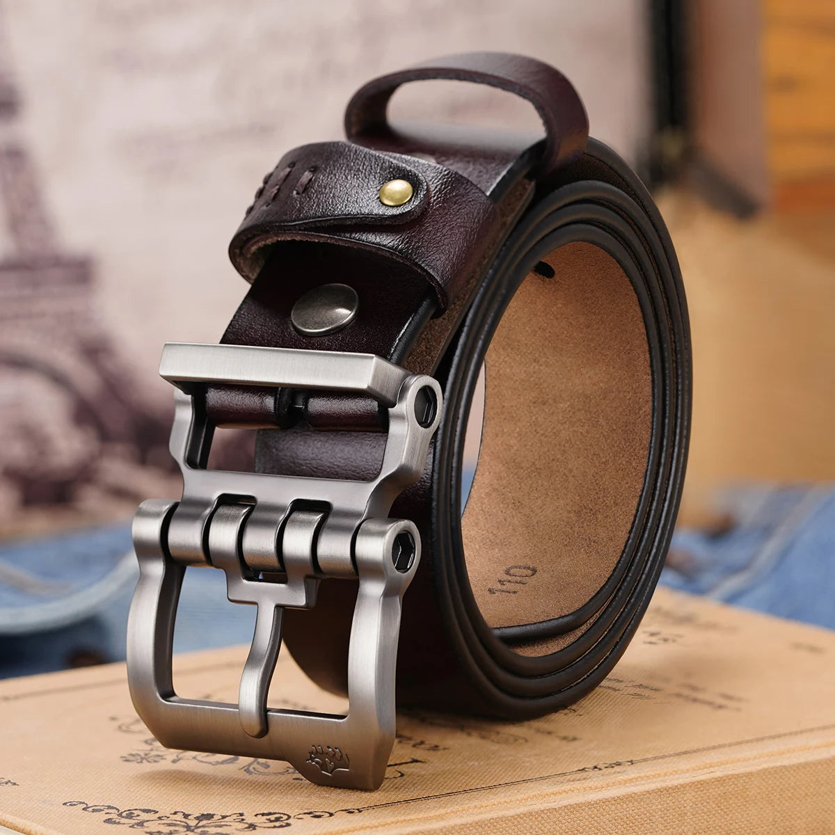 BISON DENIM Genuine Leather Belt