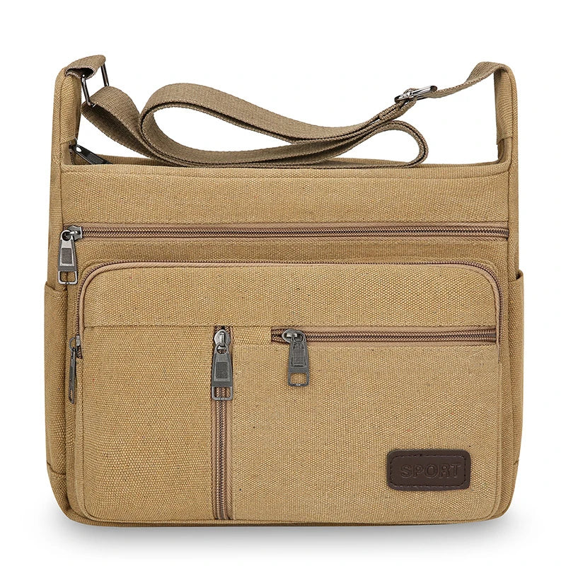 Unisex Nylon Box Crossbody & Shoulder Bag – Casual Tote Messenger for Travel & Daily Use