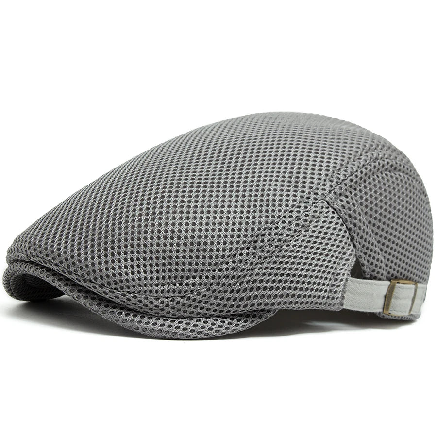 Breathable Mesh Beret — Unisex Summer Flat Cap