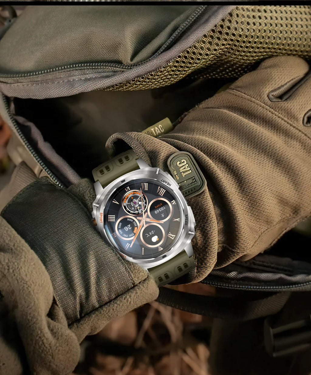 Hiwego Outdoor Smartwatch | 800mAh, 1.75" AMOLED, IP68, GPS & LED Flashlight