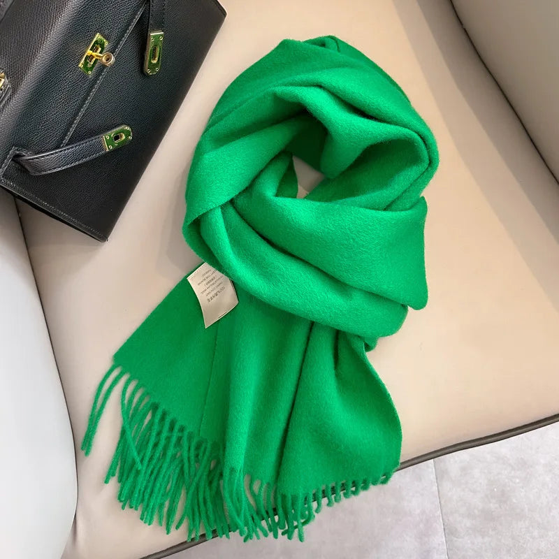 Men's Wool Scarf – Solid Colour, 28 Options
