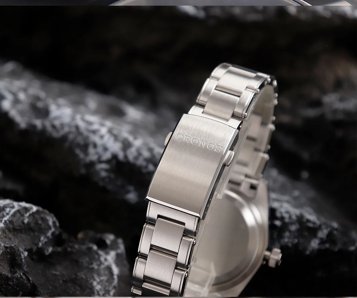 CRONOS L6025 39mm Automatic Diver | NH35 or PT5000 | Sapphire | Enamel Dial | 20ATM