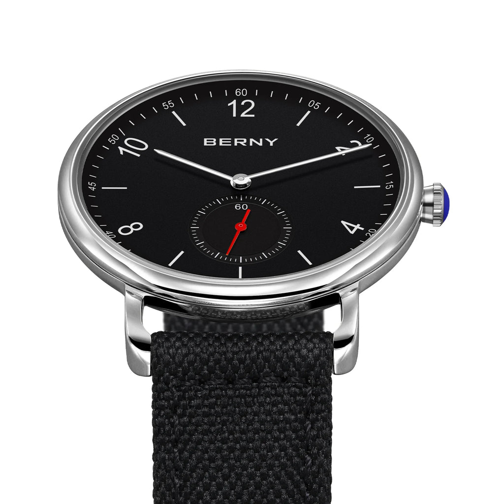 BERNY 2929CS Smart Casual Quartz Watch | Miyota 1L45 | 5ATM | Quick-Release Canvas Strap