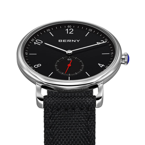 BERNY 2929CS Smart Casual Quartz Watch | Miyota 1L45 | 5ATM | Quick-Release Canvas Strap
