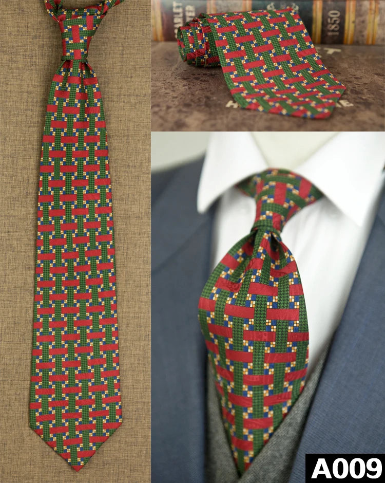 100% Silk Men's Printed Necktie – Vintage & Novelty Collection