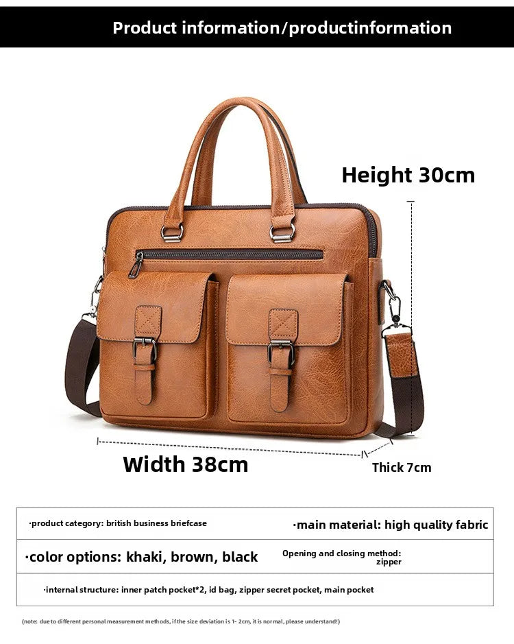 Men’s Briefcase – Business Shoulder & Handbag, Casual Fashion Office Bag, Manufacturer Wholesale