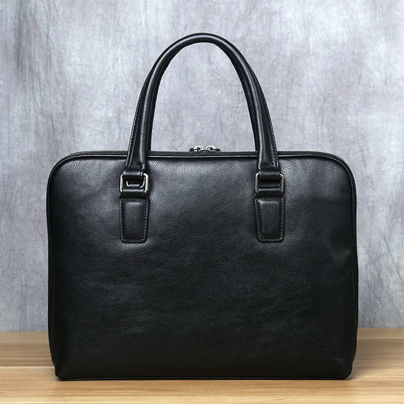 NZPJ T2023 Genuine Leather Briefcase