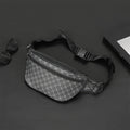 Men's PU Leather Chest & Sling Bag – Multifunction Crossbody & Waist Pack