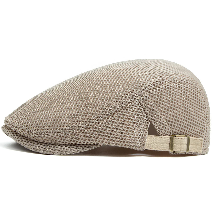 Breathable Mesh Beret — Unisex Summer Flat Cap