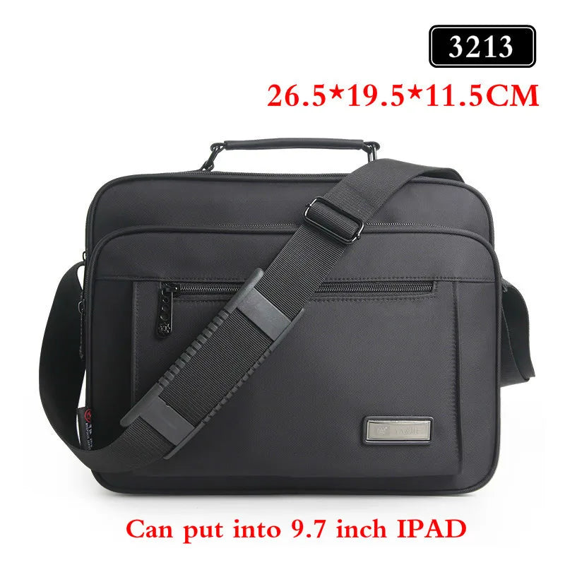 Waterproof Black Men Briefcase High Quality Brand Shoulder Bags For Women Messenger Bag Men's Crossbody Bags BolsoHombre2022