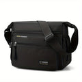 Men's Waterproof Nylon Crossbody Satchel – Multifunctional Shoulder Bag with Letter Detail