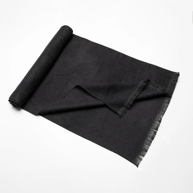 Classic Men's Plaid Scarf – Cashmere & Acrylic Blend