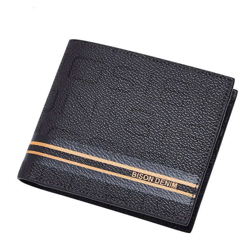 BISON DENIM Short Bifold Wallet
