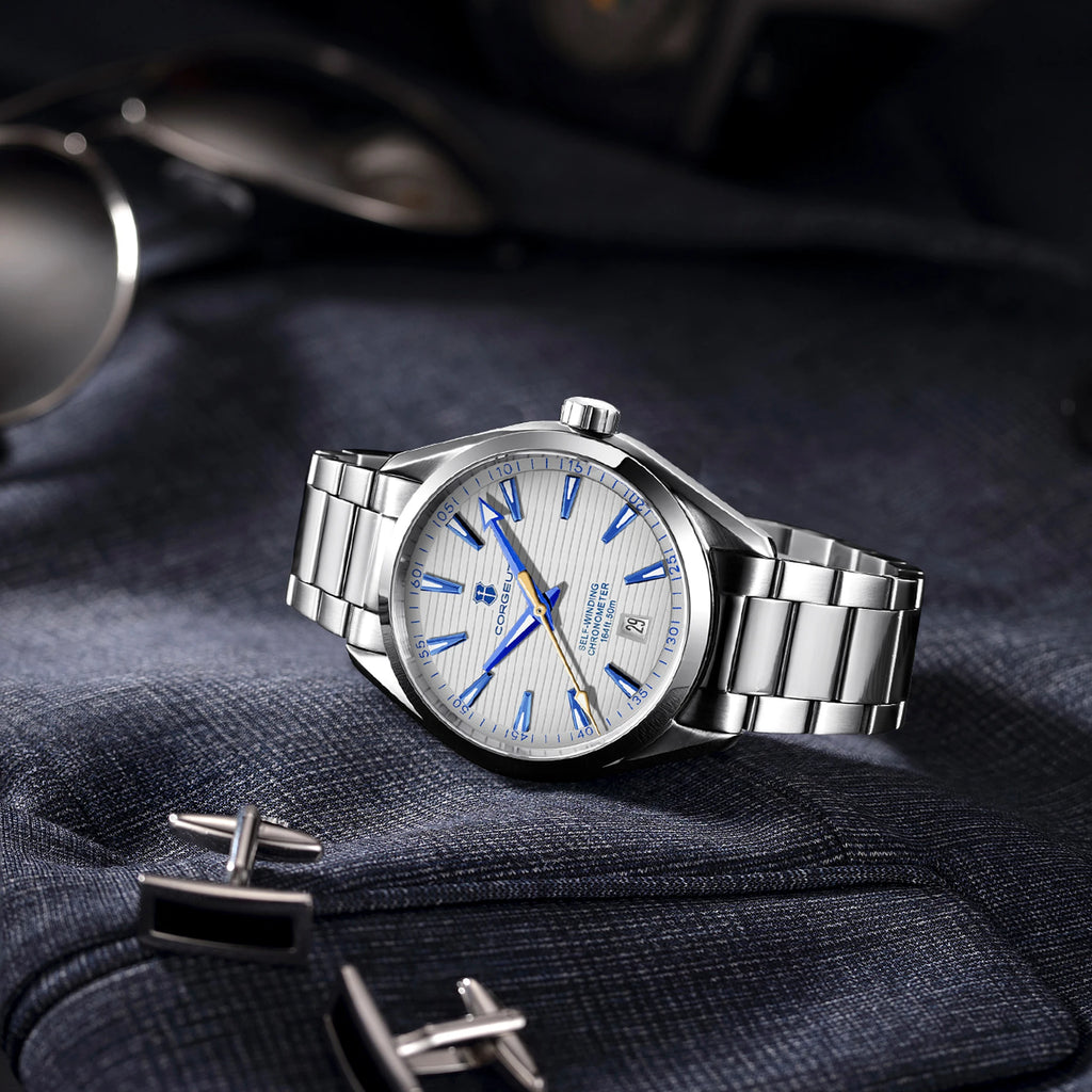 CORGEUT 41mm Automatic Watch – Seiko NH35, Sapphire Crystal, Exhibition Caseback, 50m Water Resistant