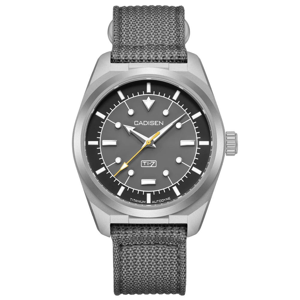 Cadisen C8246 Automatic Watch – Miyota 8215, Sapphire Crystal, NATO Strap, 100m Water Resistant
