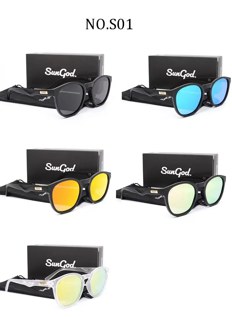 SunGod Miras Square Sport Sunglasses – Polarized UV400 Lens | Men's